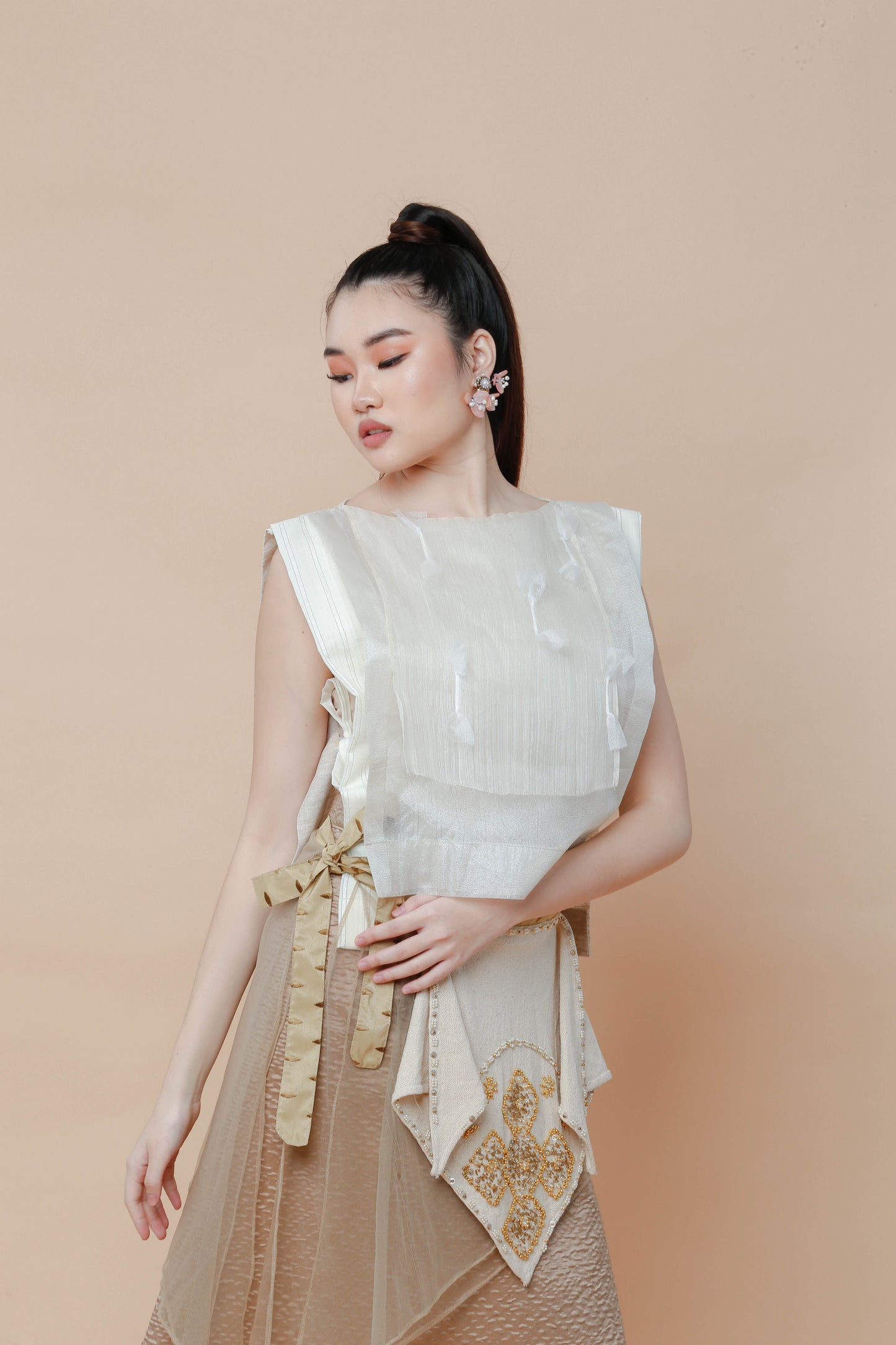 Candy Wrapper Pina Bib Barong