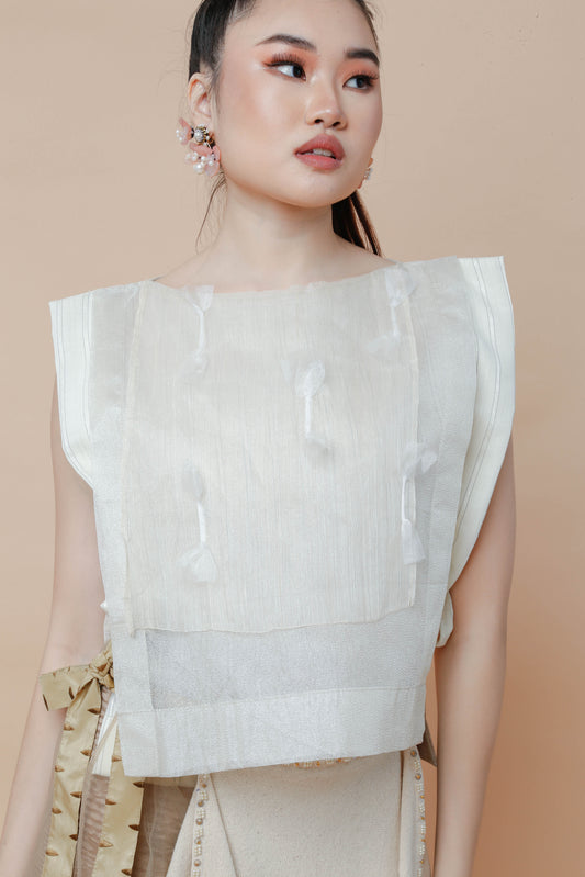 Candy Wrapper Pina Bib Barong