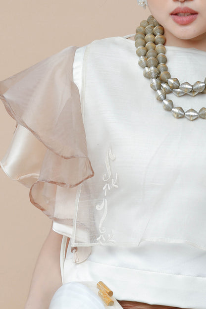 Piña Callado Bib with Malanding Sleeves