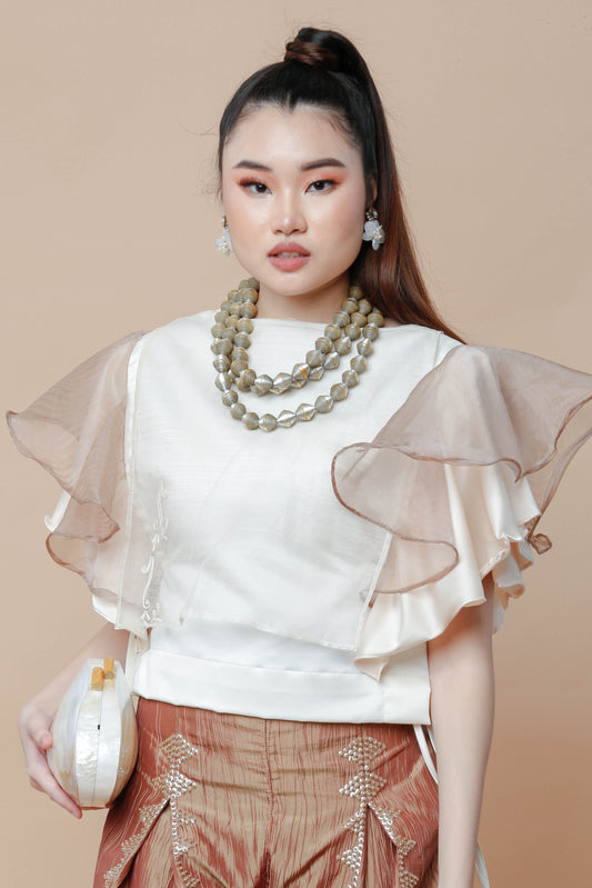 Piña Callado Bib with Malanding Sleeves