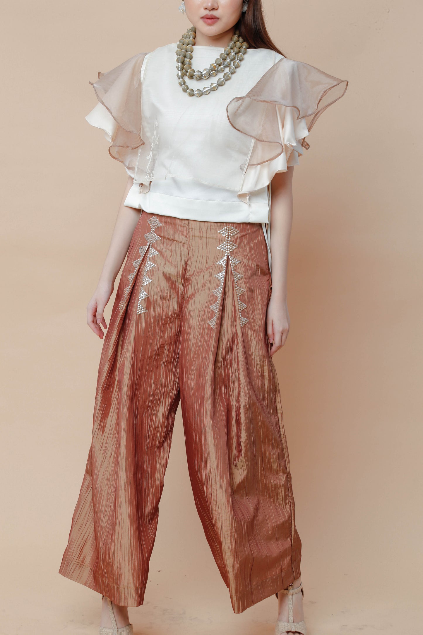 Simpleng May Dating-Pants and Top Set