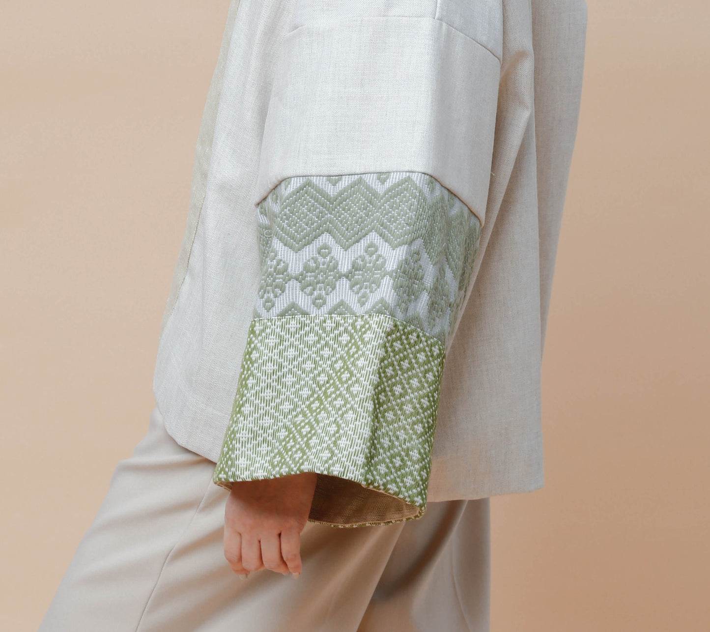 Gabing Mapayapa in Oatmeal Linen with Inabel