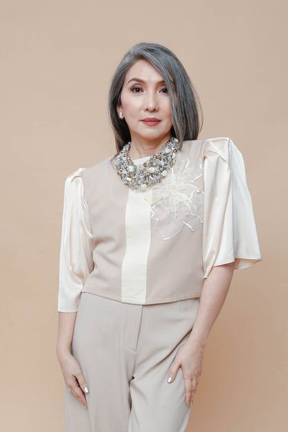 Cream Ecru Blusa