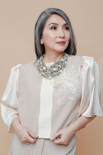 Cream Ecru Blusa