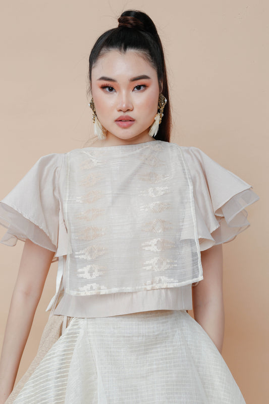 Encantada Suksuk Barong Bib with Sleeves