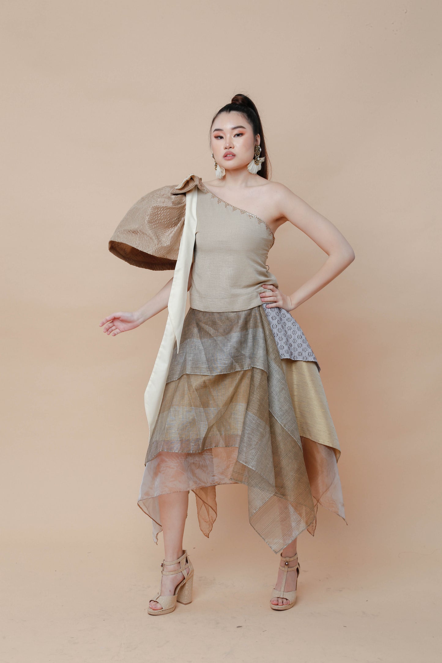 Freestyle Skirt Earth Tone Kundiman Weave
