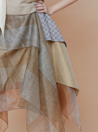 Freestyle Skirt Earth Tone Kundiman Weave
