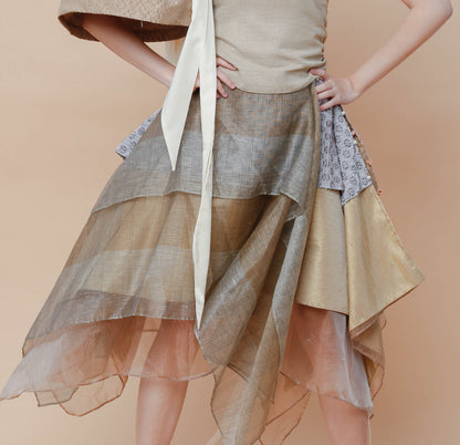 Freestyle Skirt Earth Tone Kundiman Weave