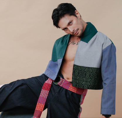 Rockstar Jacket in Green Yakan Weave Ny