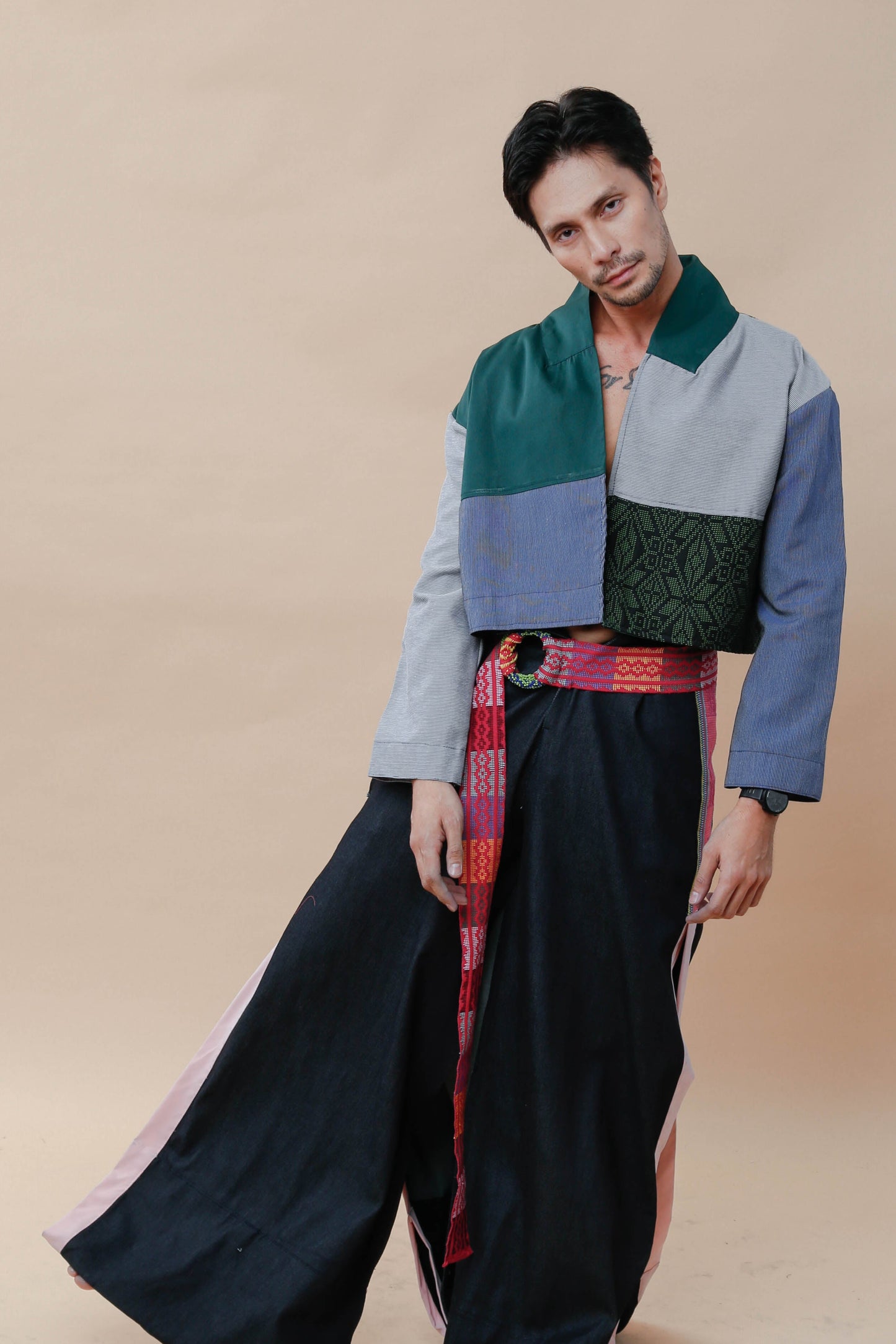 Rockstar Jacket in Green Yakan Weave Ny