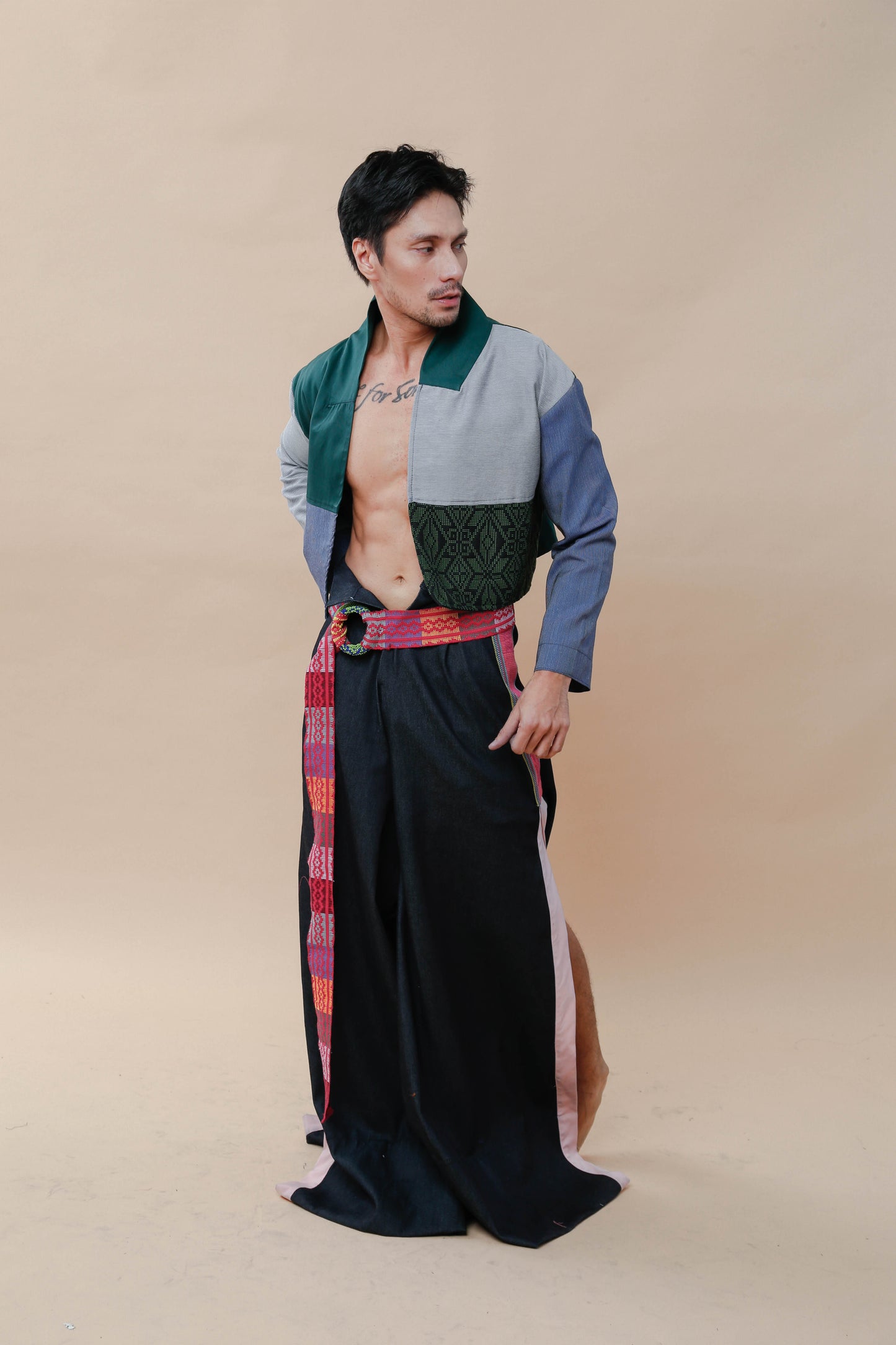 Rockstar Jacket in Green Yakan Weave Ny