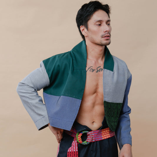 Rockstar Jacket in Green Yakan Weave Ny