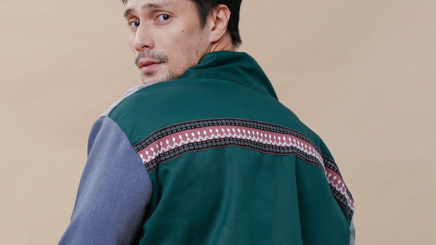 Rockstar Jacket in Green Yakan Weave Ny