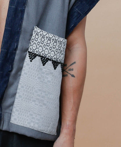 Maparaan Unisex Long Cover Up with Big Pockets in Kabangkalan Weave