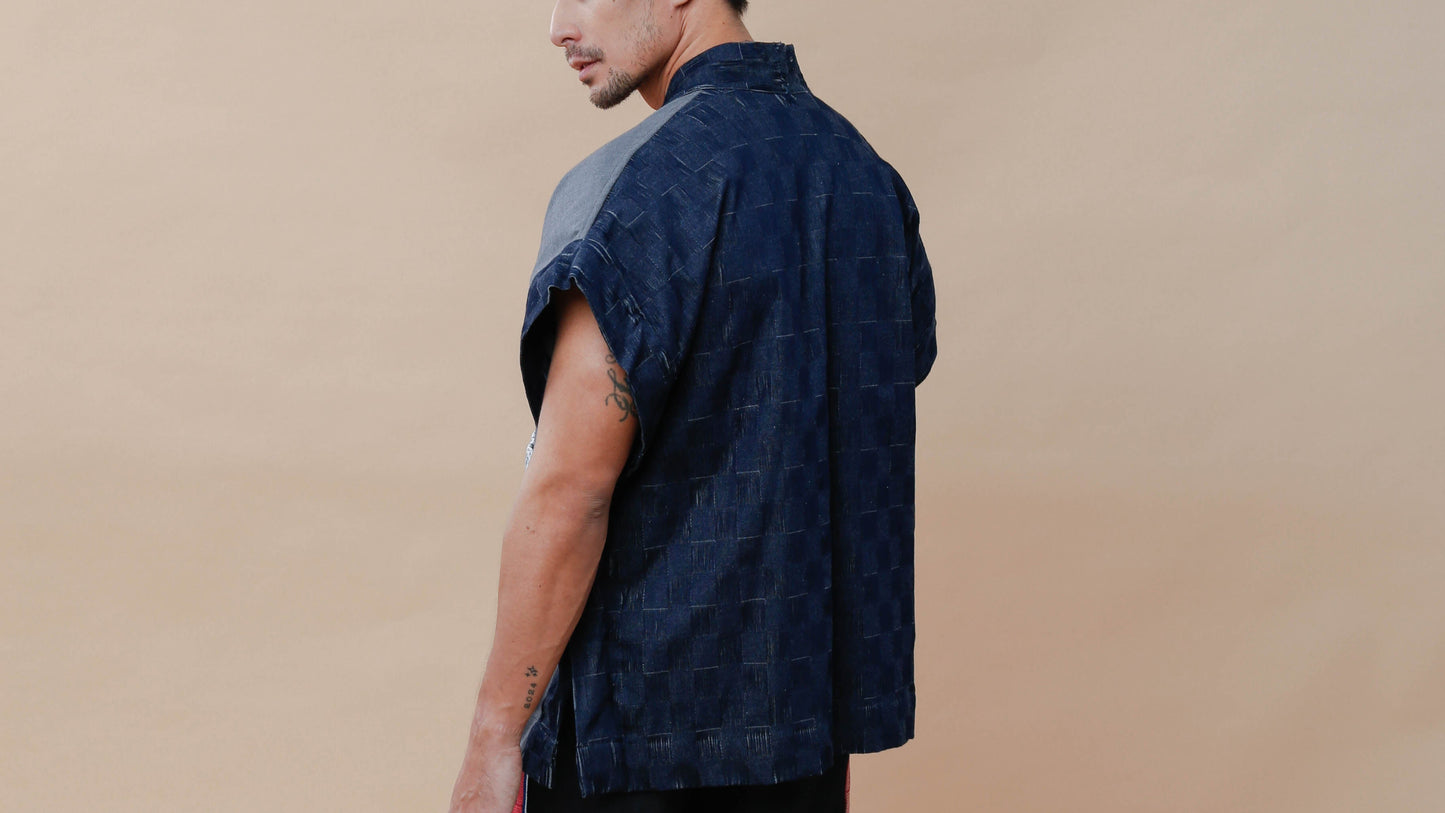Maparaan Unisex Long Cover Up with Big Pockets in Kabangkalan Weave