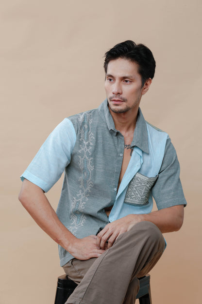 Pambato Men's Polo with Tboli Embroidery