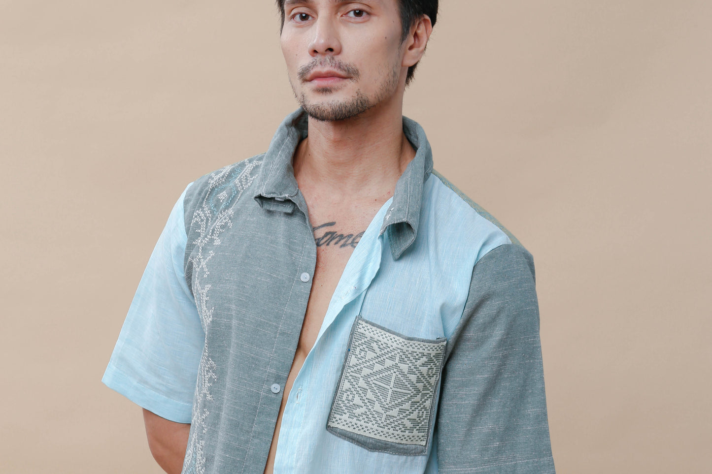 Pambato Men's Polo with Tboli Embroidery