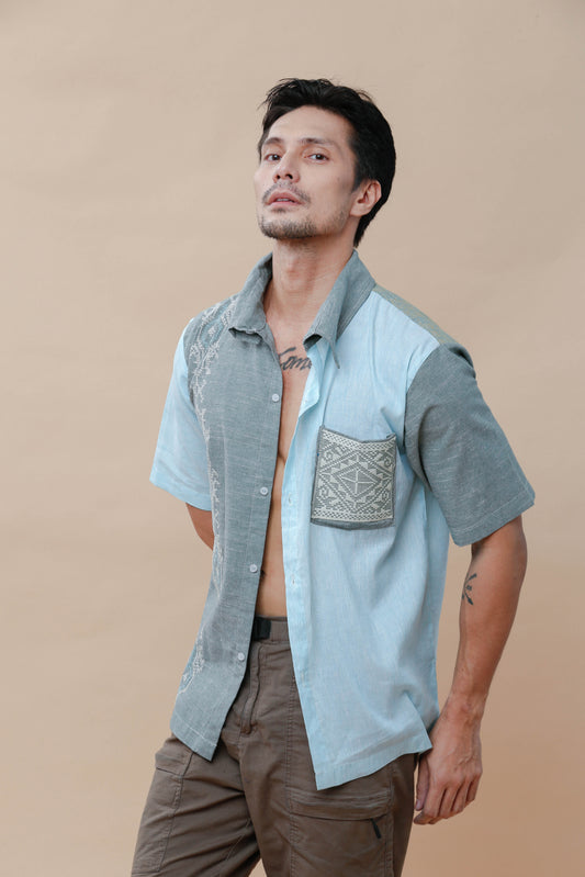 Pambato Men's Polo with Tboli Embroidery