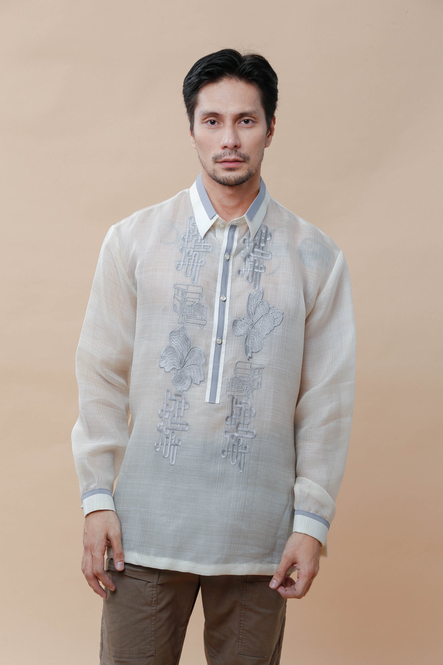 Ninong Duties Barong with Embroidery