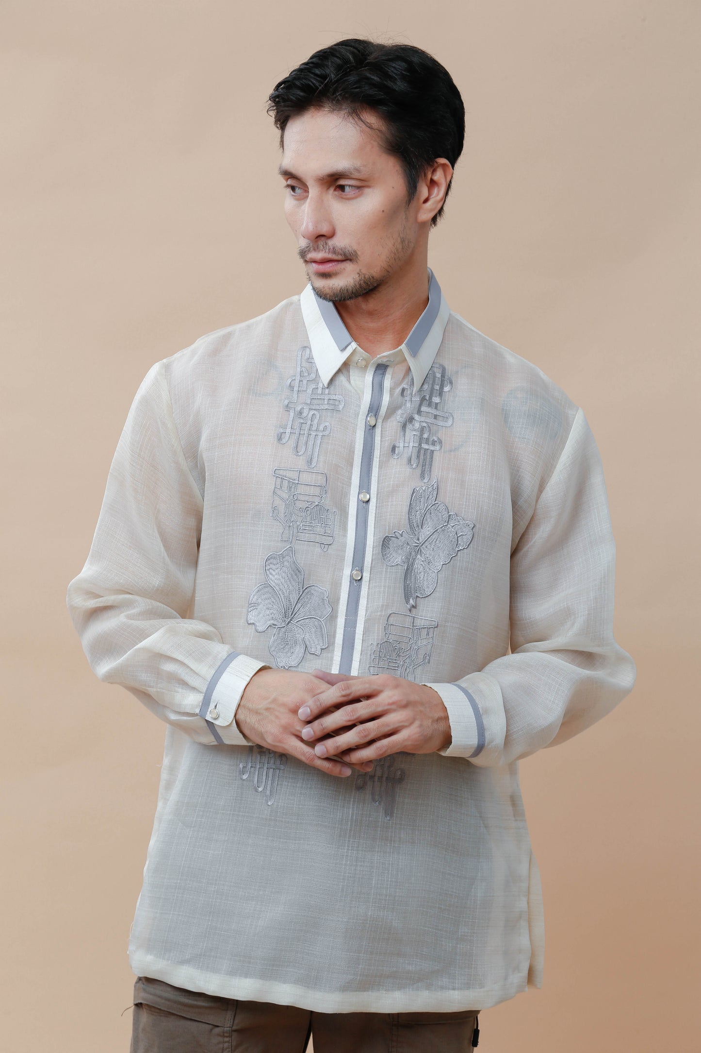 Ninong Duties Barong with Embroidery