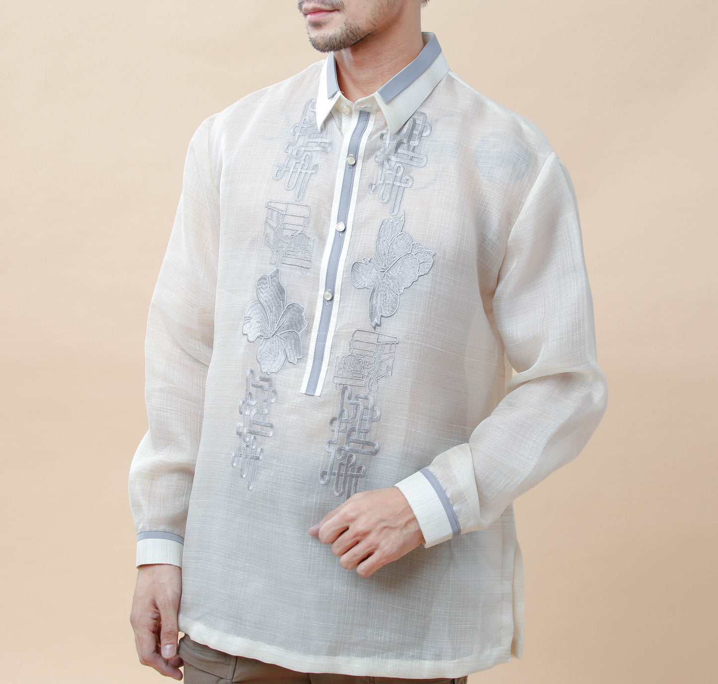 Ninong Duties Barong with Embroidery