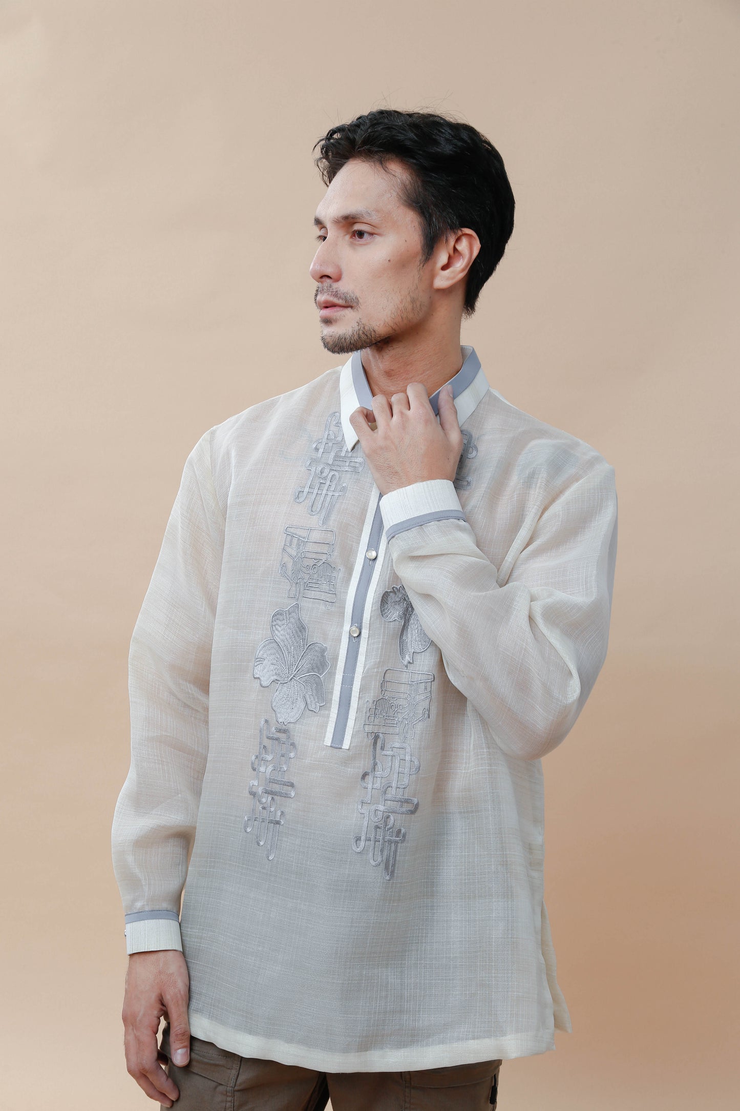 Ninong Duties Barong with Embroidery