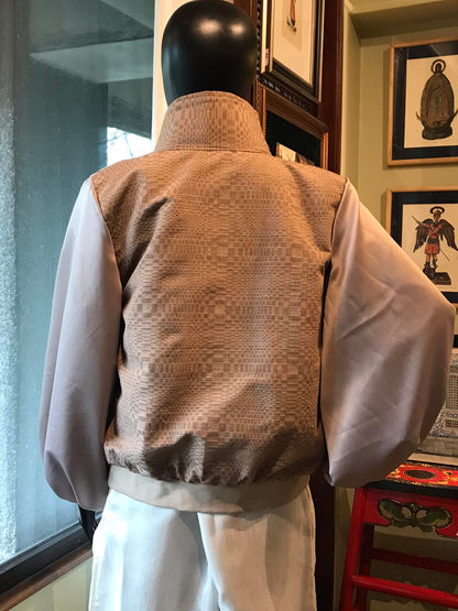Bida Bida Jacket in Coffee Brown in Suksuk Piña with Binakol