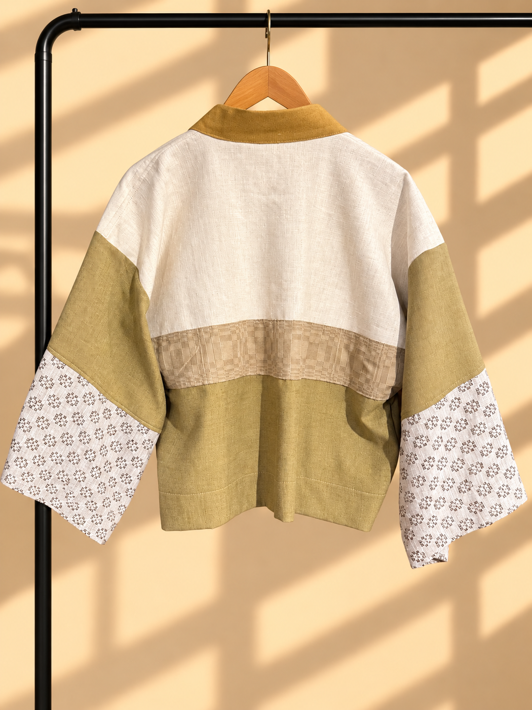 CROP KIMONO IN EARTH WITH BINAKOL