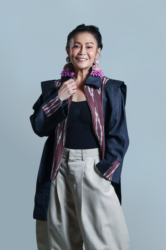 JUMPER JACKET IN PURPLE TNALAK WEAVE OF THE NORTH