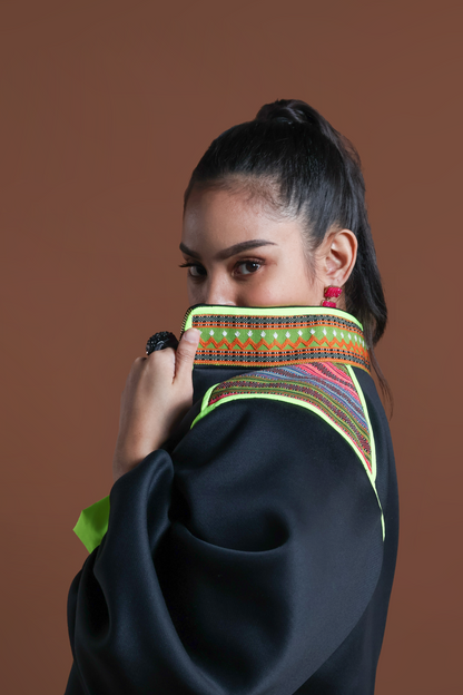 BUTTERFLY JACKET IN KALINGA CORDILLERA WEAVE