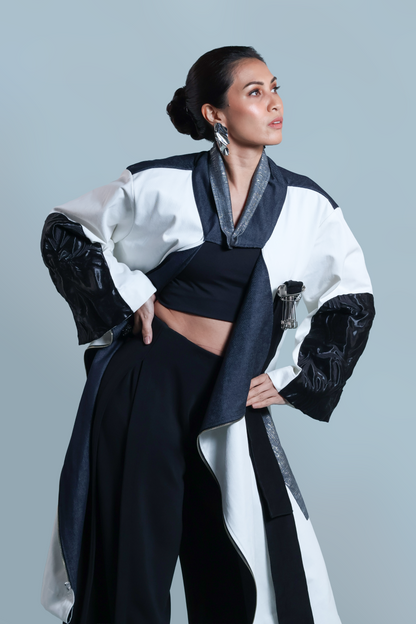 KALOKA STATEMENT JACKET, HIGH FRONT, LOW BACK