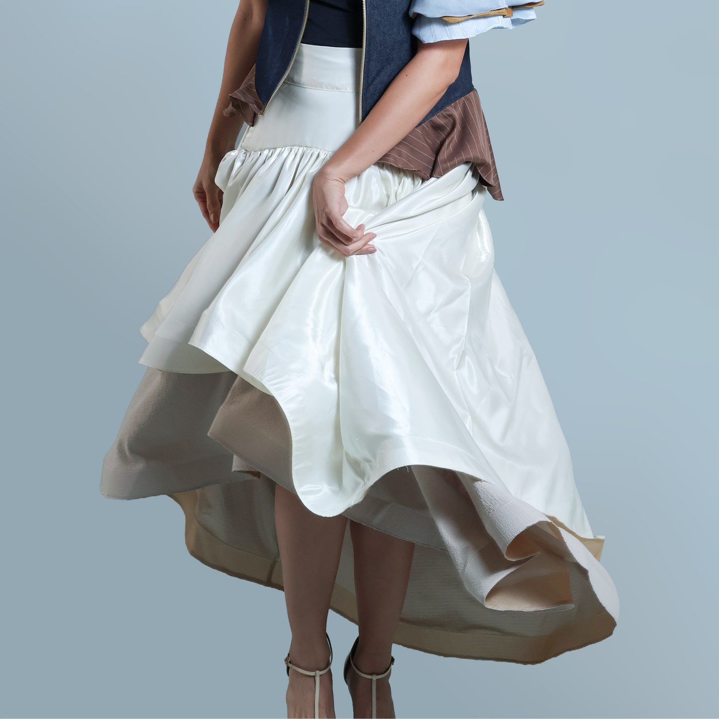 NEBUKADNEZZAR SKIRT IN OFF WHITE