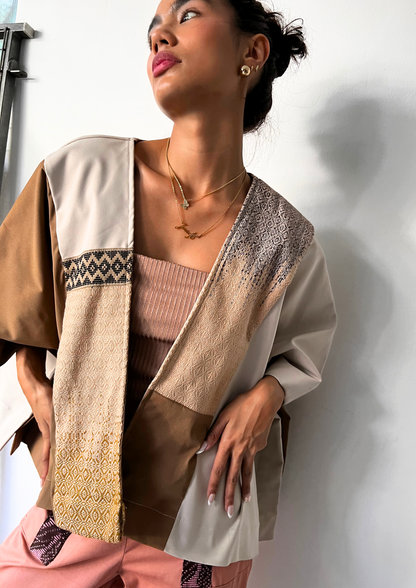 Heritage Earth Poncho with Back Details