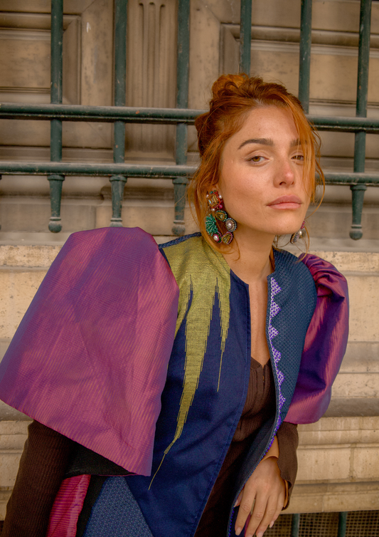 Mariposa Long Trench in Purple