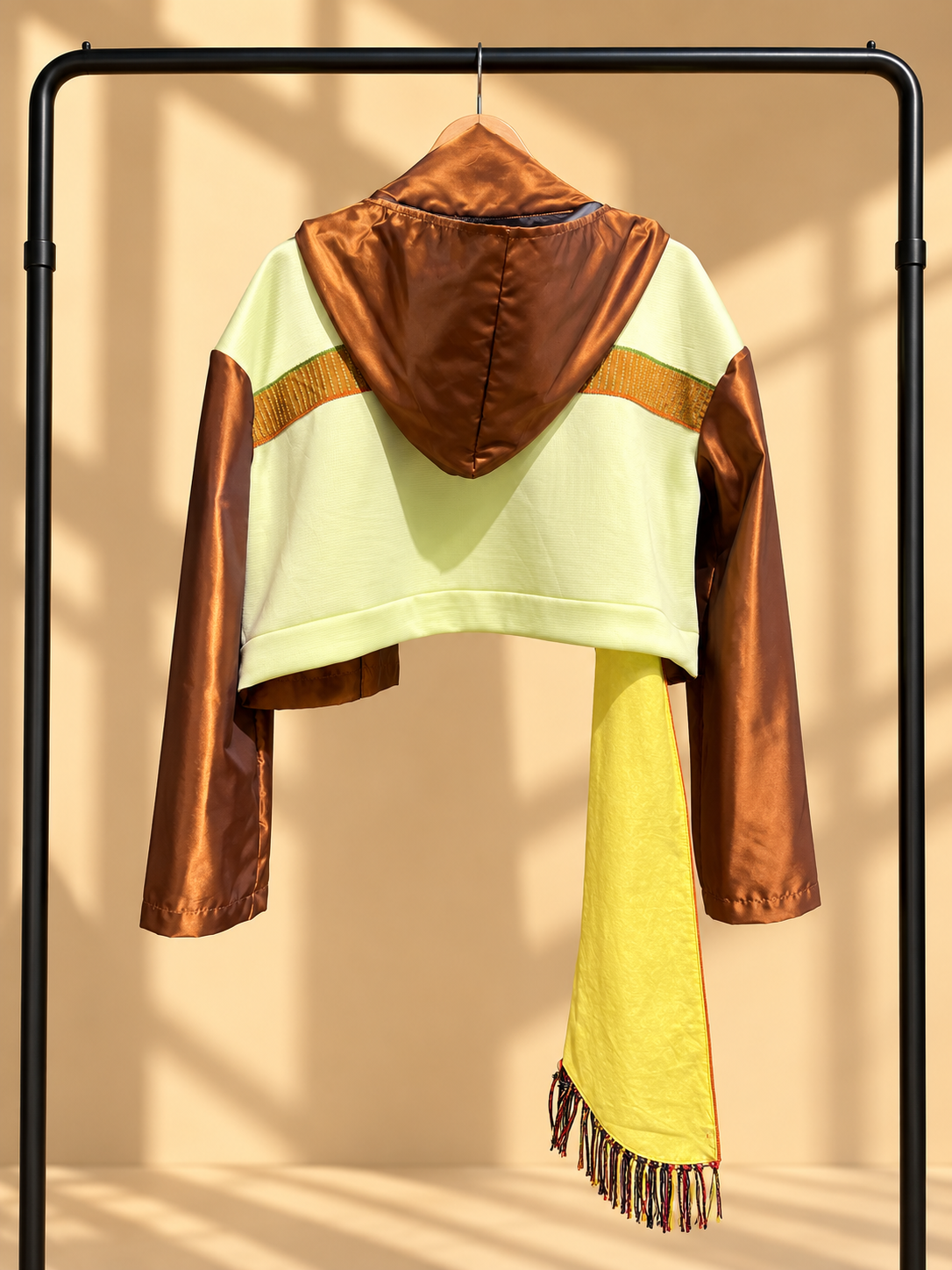 NYFW EXCLUSIVE! WALA AKONG PAKE JACKET IN NEON GREEN WITH PISYABIT WEAVE