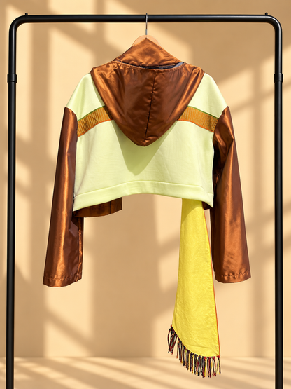 NYFW EXCLUSIVE! WALA AKONG PAKE JACKET IN NEON GREEN WITH PISYABIT WEAVE