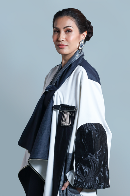 KALOKA STATEMENT JACKET, HIGH FRONT, LOW BACK