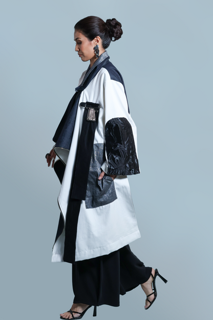 KALOKA STATEMENT JACKET, HIGH FRONT, LOW BACK