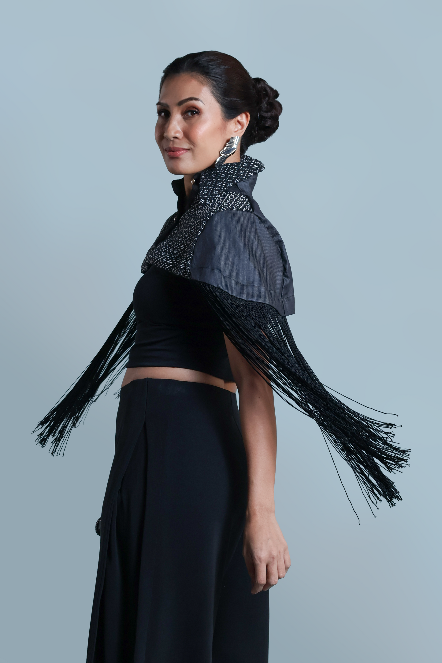 NAG-IISA KANG BIDA, BLACK FRINGE TOP WITH WEAVE OF ZAMBOANGA