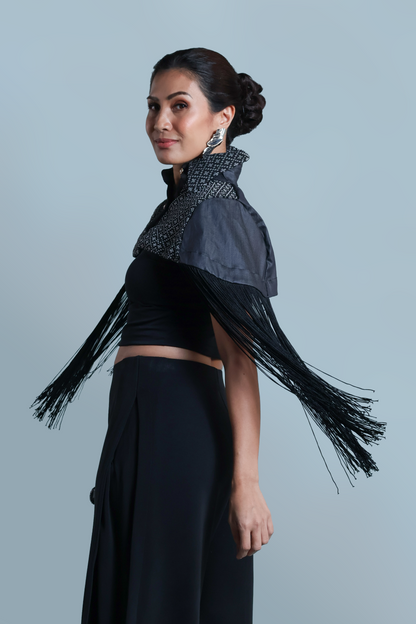 NAG-IISA KANG BIDA, BLACK FRINGE TOP WITH WEAVE OF ZAMBOANGA
