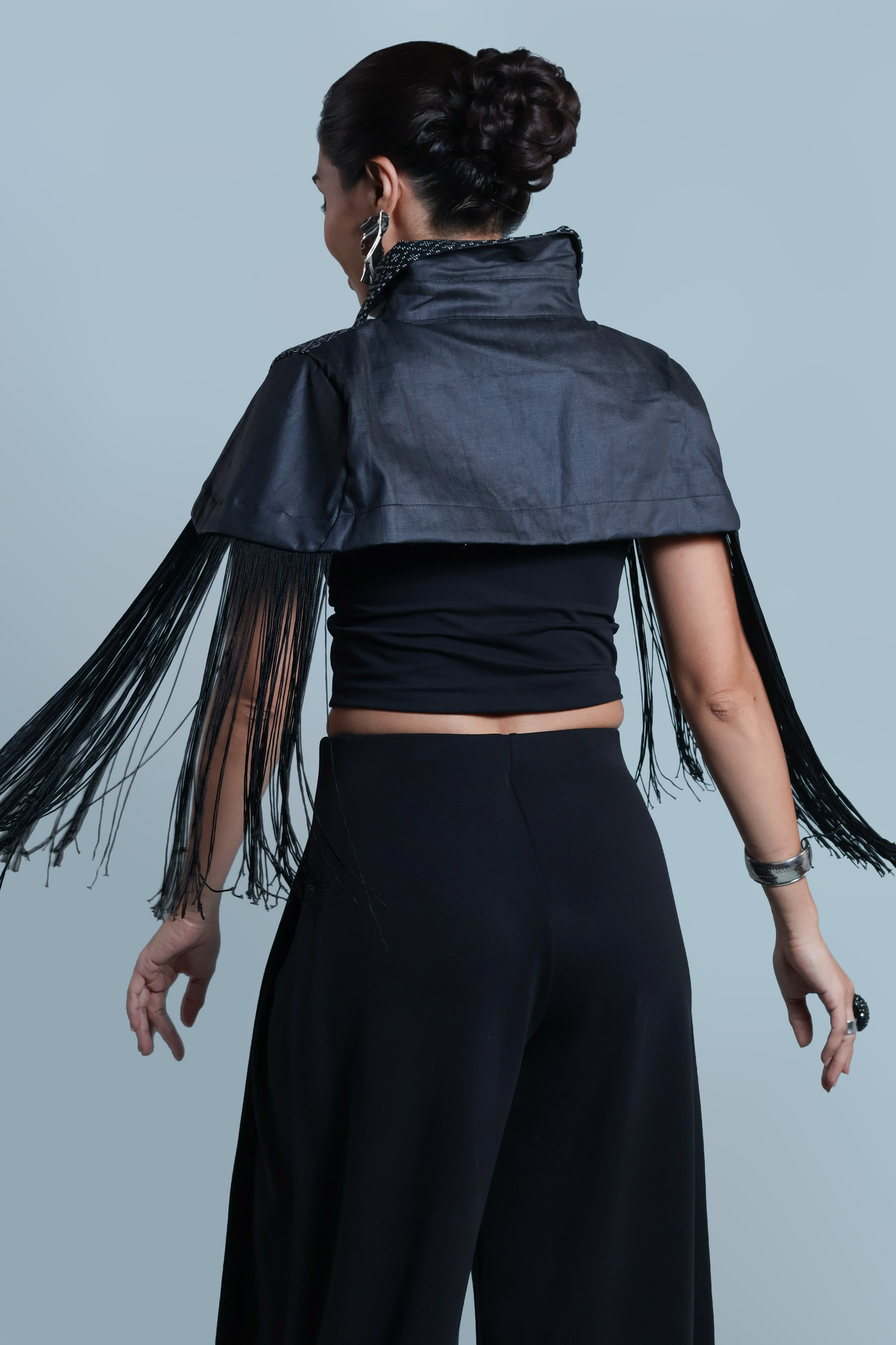 NAG-IISA KANG BIDA, BLACK FRINGE TOP WITH WEAVE OF ZAMBOANGA
