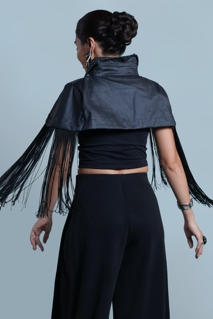 NAG-IISA KANG BIDA, BLACK FRINGE TOP WITH WEAVE OF ZAMBOANGA