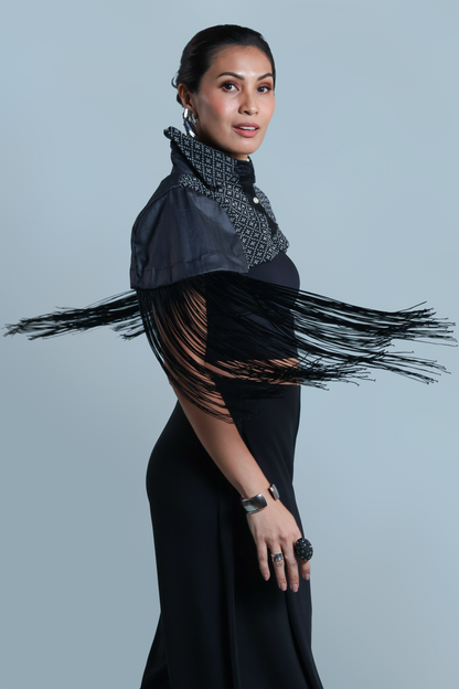 NAG-IISA KANG BIDA, BLACK FRINGE TOP WITH WEAVE OF ZAMBOANGA