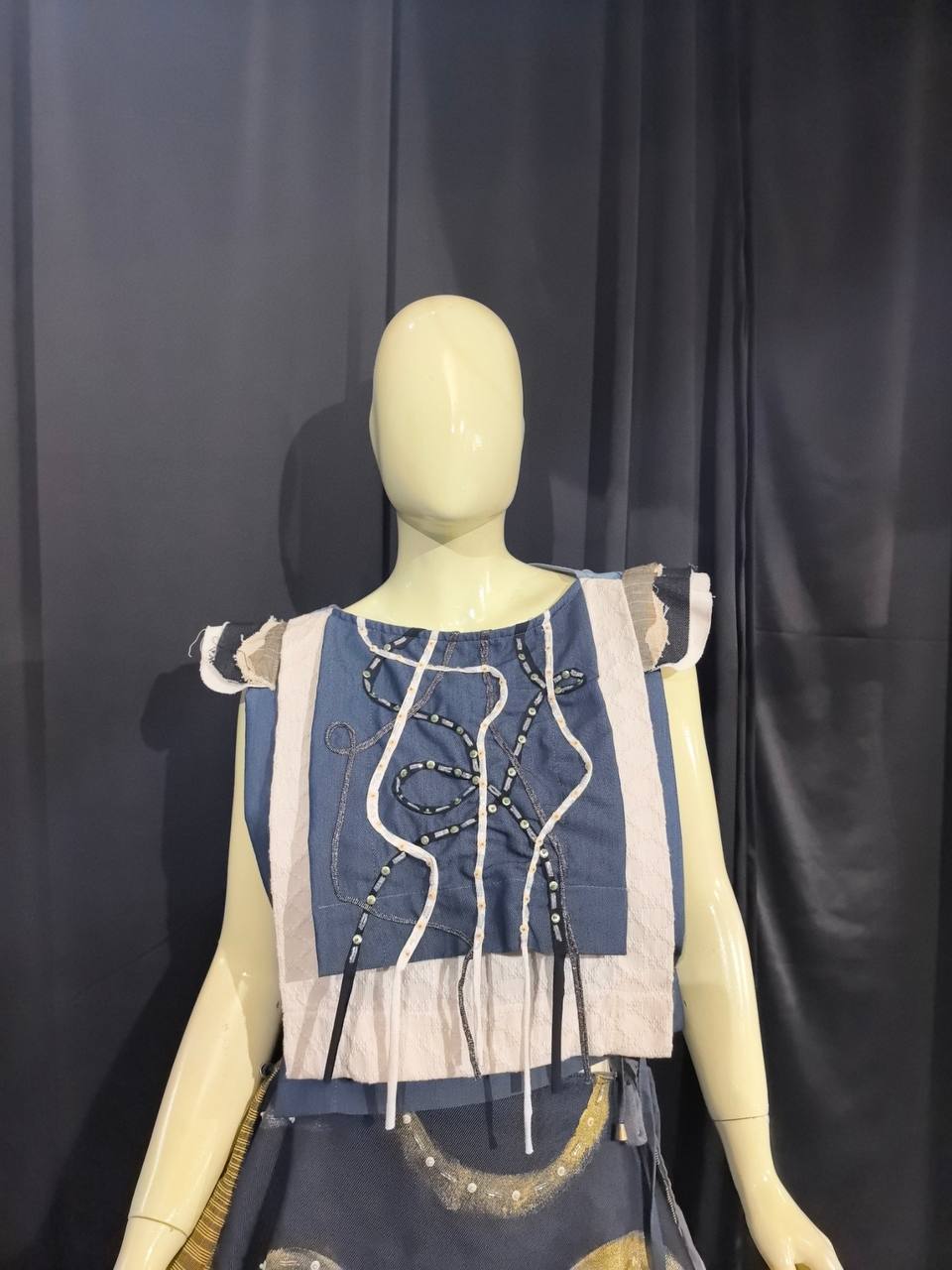 AHAS BIB IN DENIM