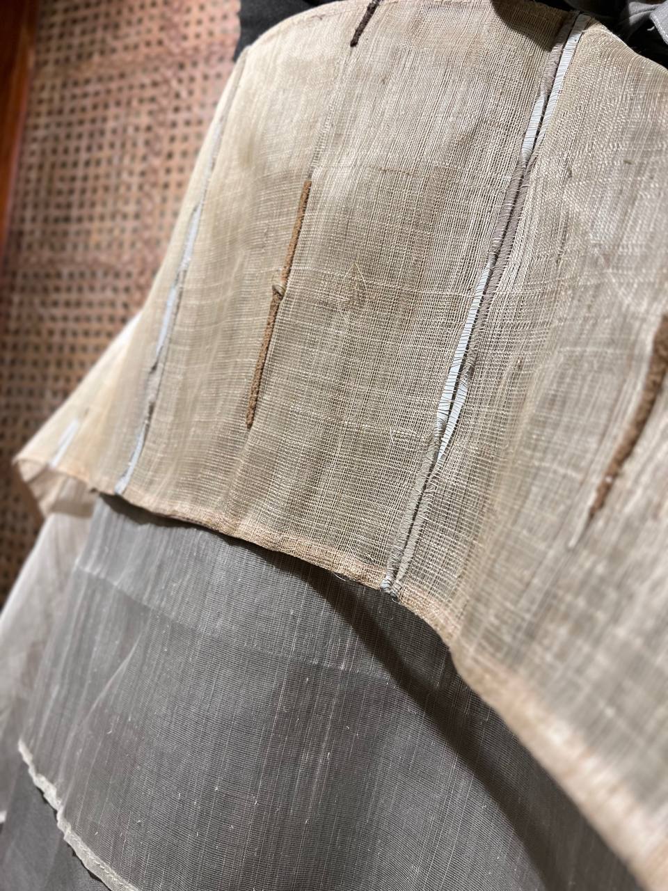 MAY NANALO NA! KABOGERA SKIRT IN CREAM WITH PREMIUM ABACA OF DUMAGUETE