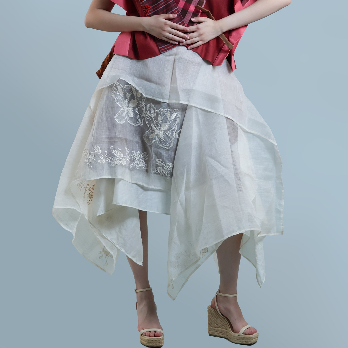 FULL PANEL BARONG KABOGERA WRAP SKIRT
