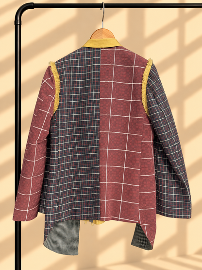 IMPORTANTENG LAKAD MEN'S COAT IN BROWN PREMIUM BINAKOL OF ILOCOS