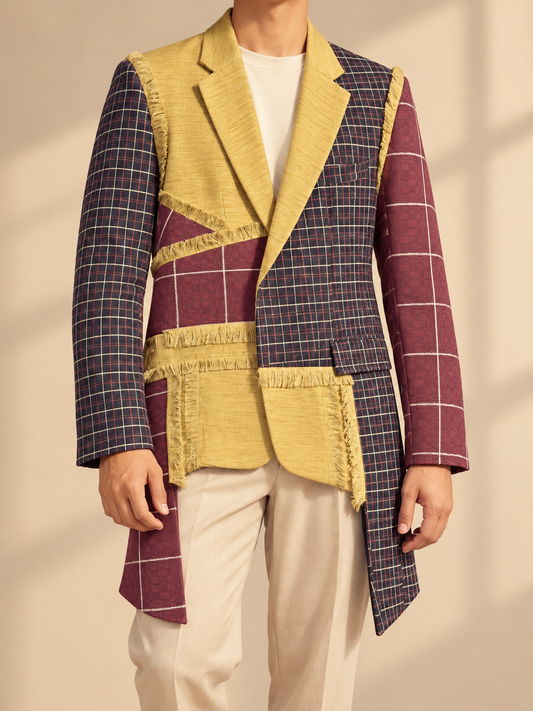 IMPORTANTENG LAKAD MEN'S COAT IN BROWN PREMIUM BINAKOL OF ILOCOS