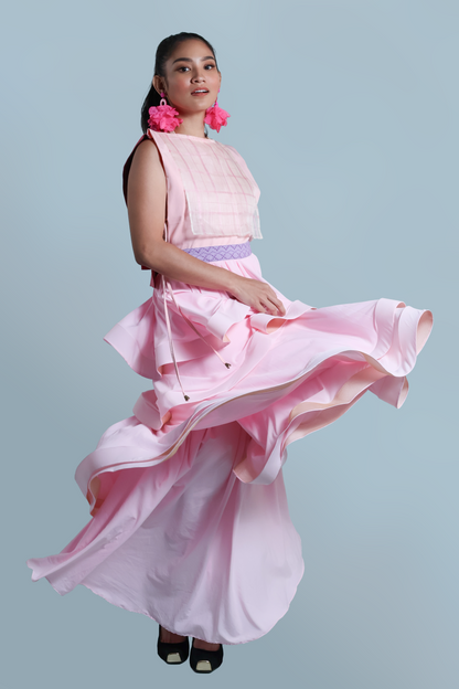 “AY! DEBUT MO?” BARONG BIB AND MALANDI SKIRT SET