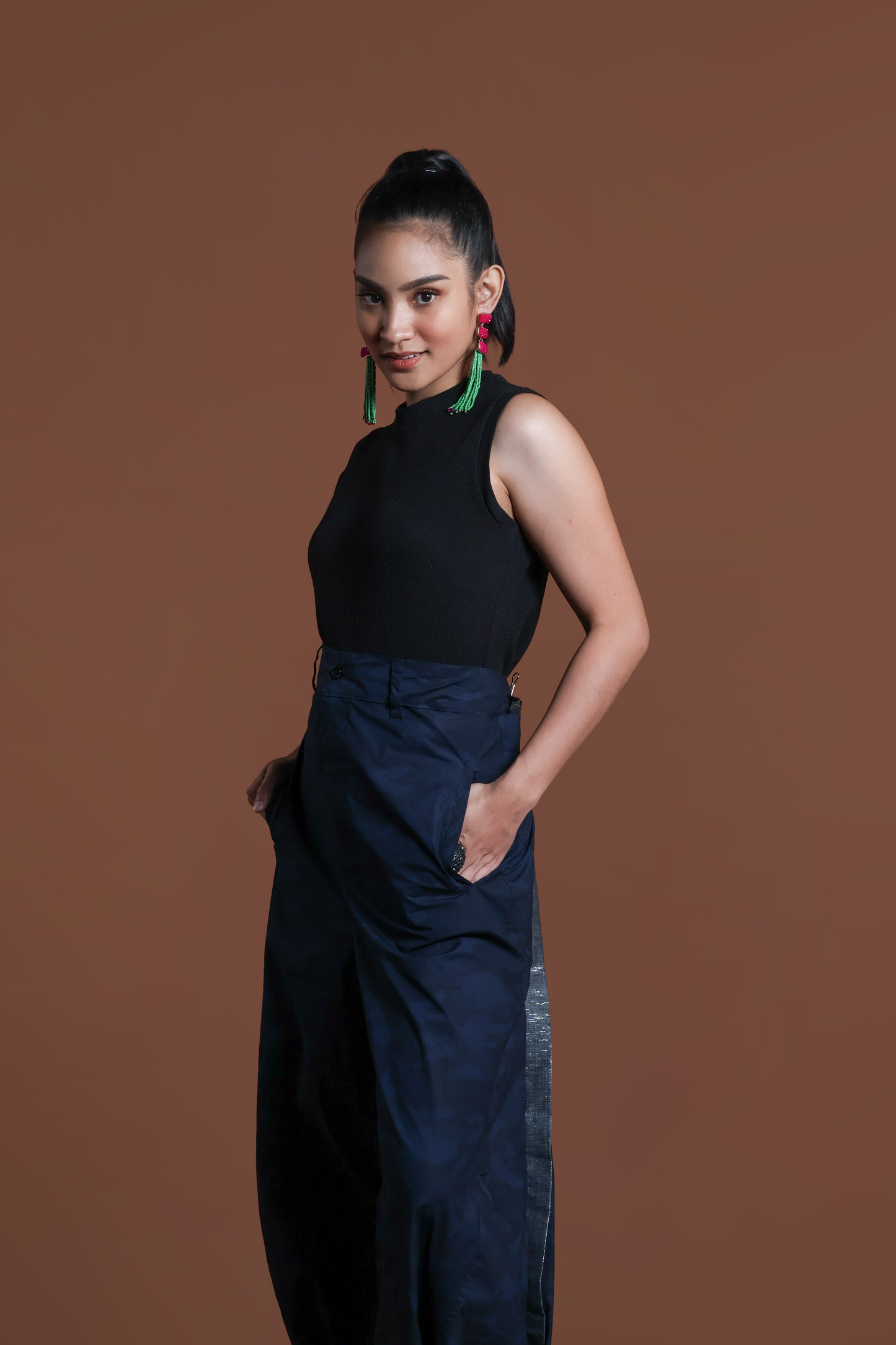MATATAG ADJUSTABLE WIDE BLUE FATIGUE MILITARY